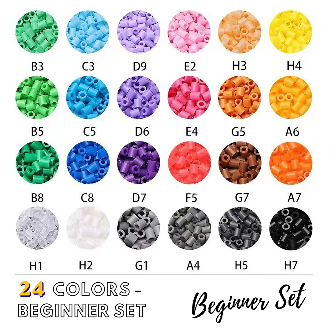 Beginner Set – 24 Colors fuse bead assortment