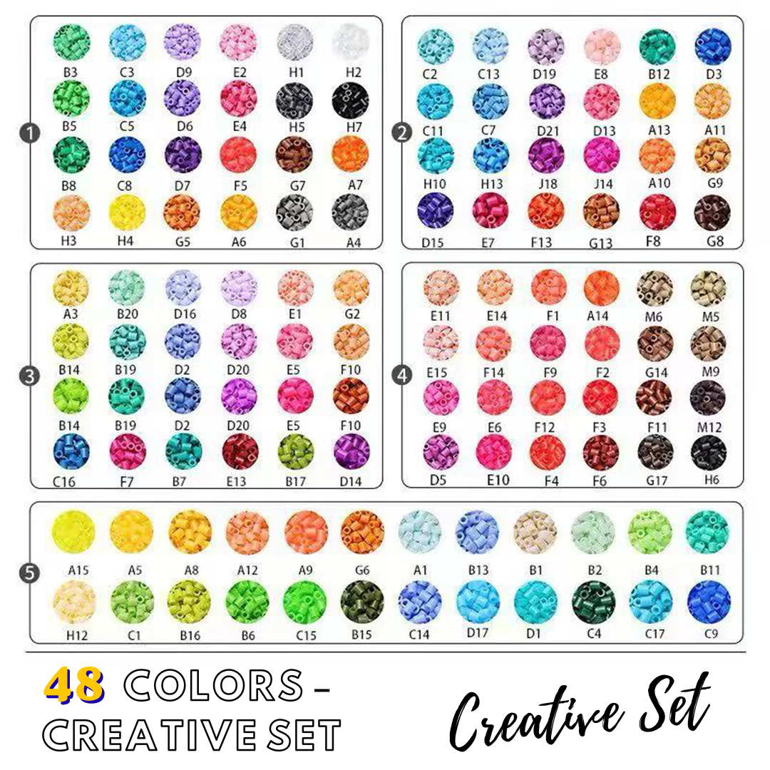 Creative Set – 48 Colors fuse bead assortment