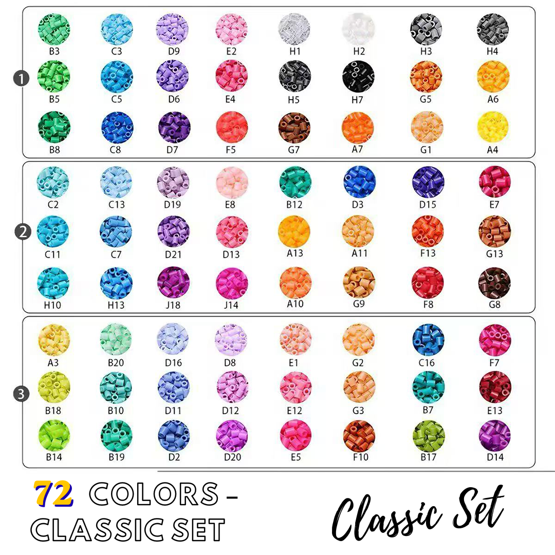 Classic Set – 72 Colors fuse bead assortment