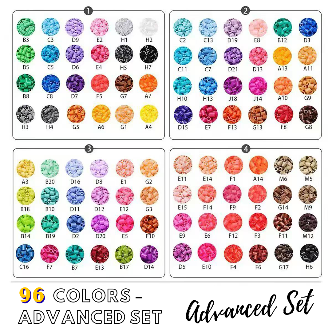 Advanced Set – 96 Colors fuse bead assortment