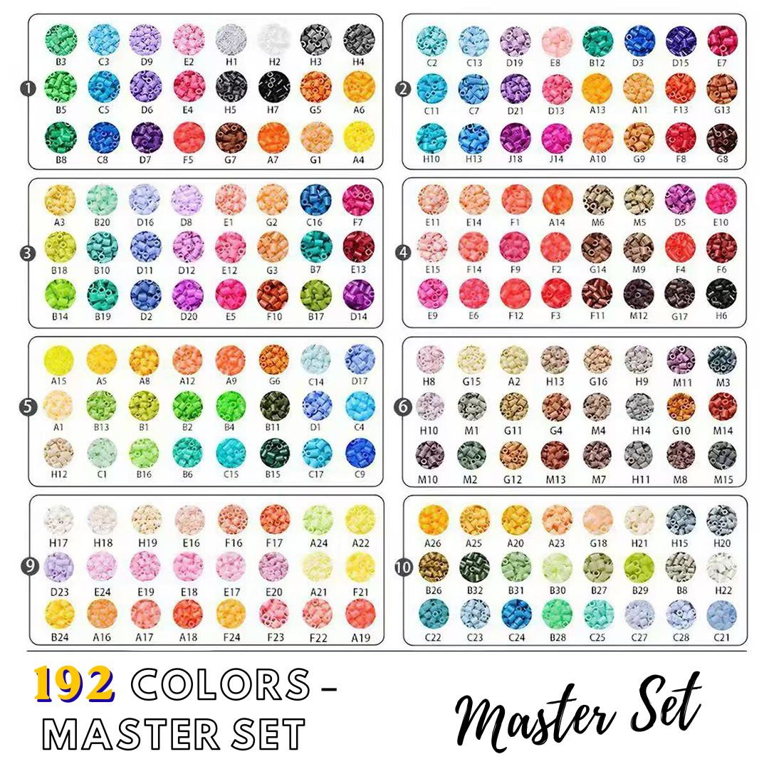 Master Set – 192 Colors fuse bead assortment
