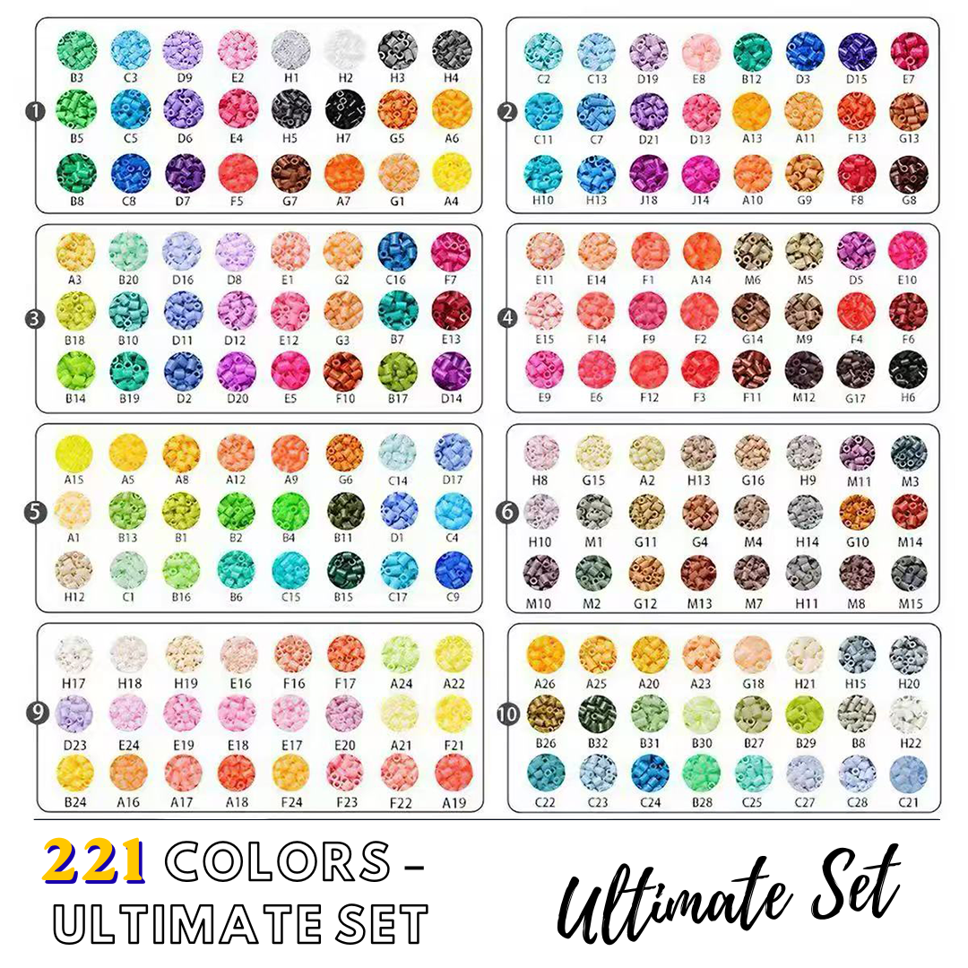 Ultimate Set – 221 Colors fuse bead assortment