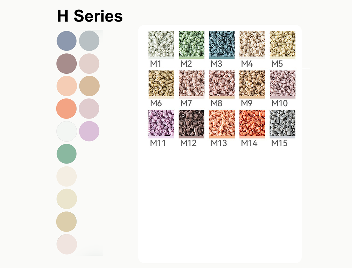JoyBeans Craft M Series · 15 Colors color card