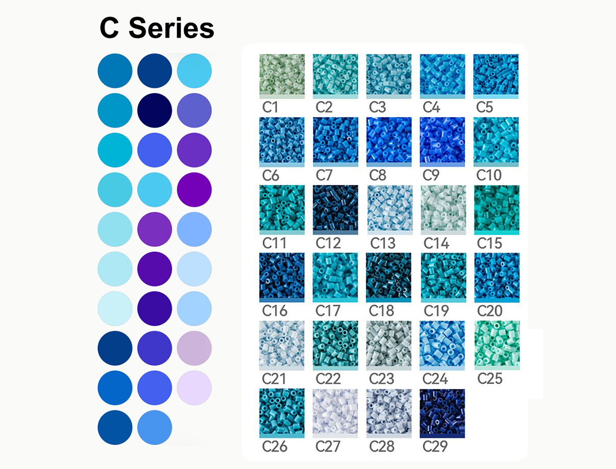 JoyBeans Craft C Series · 29 Colors color card