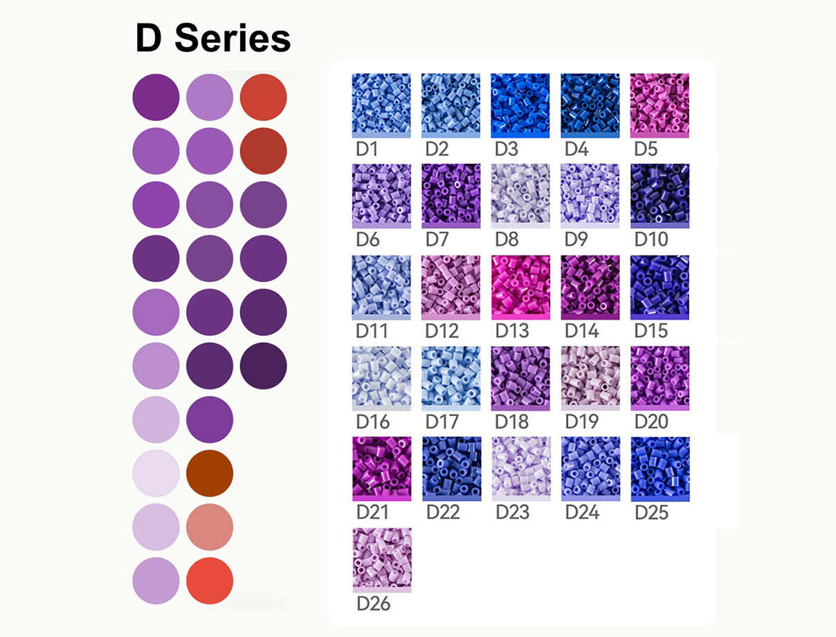 JoyBeans Craft D Series · 26 Colors color card