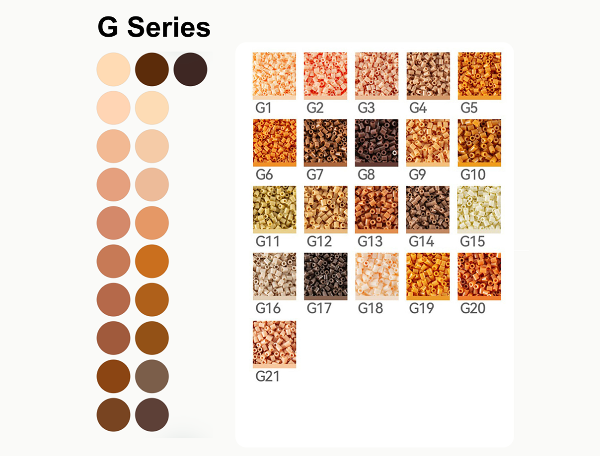 JoyBeans Craft G Series · 21 Colors color card